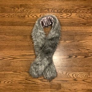 Faux fur shawl scarf